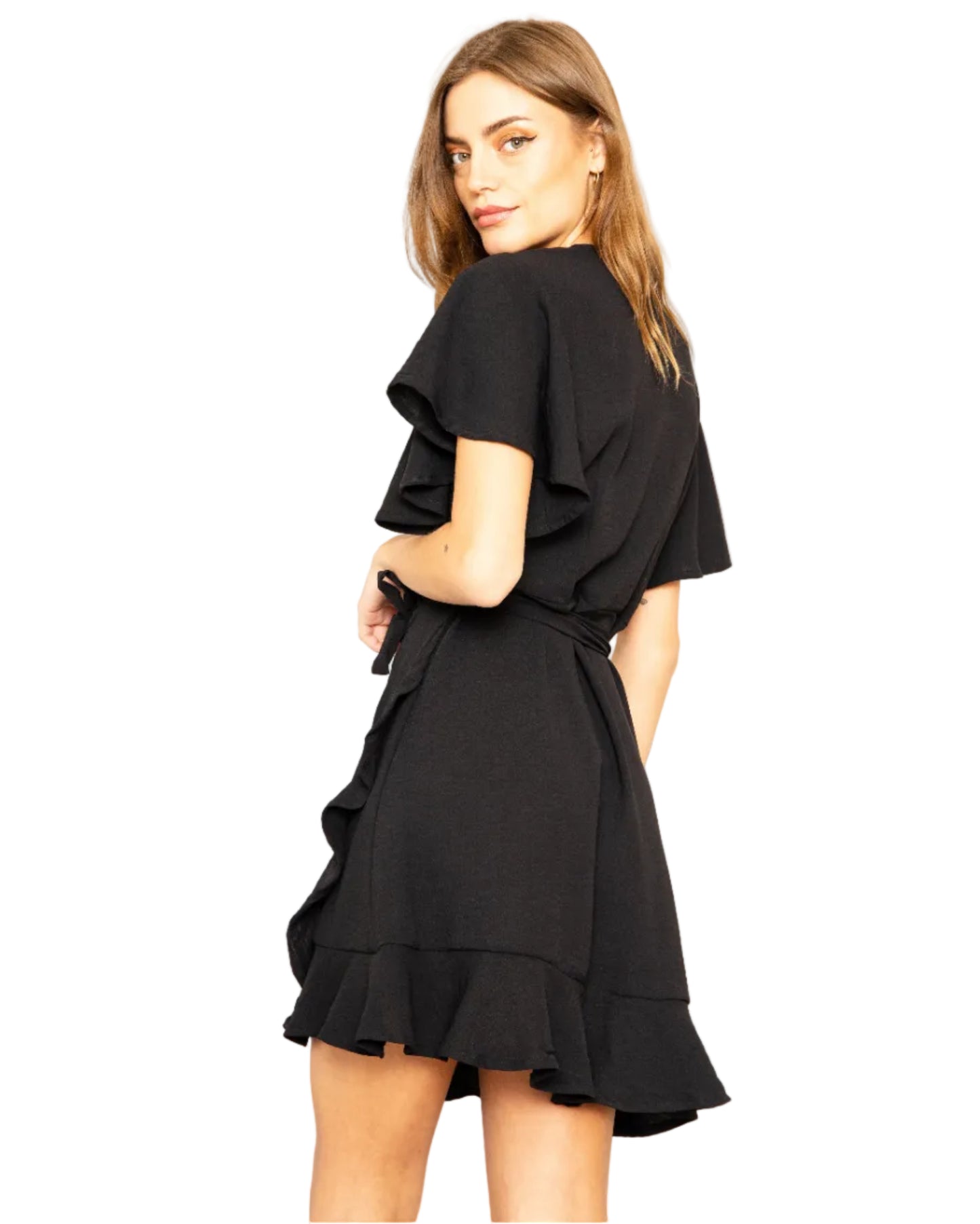Vestido Quenita negro lino