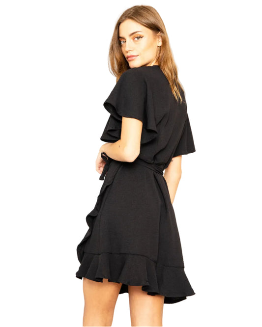 Vestido Quenita negro lino