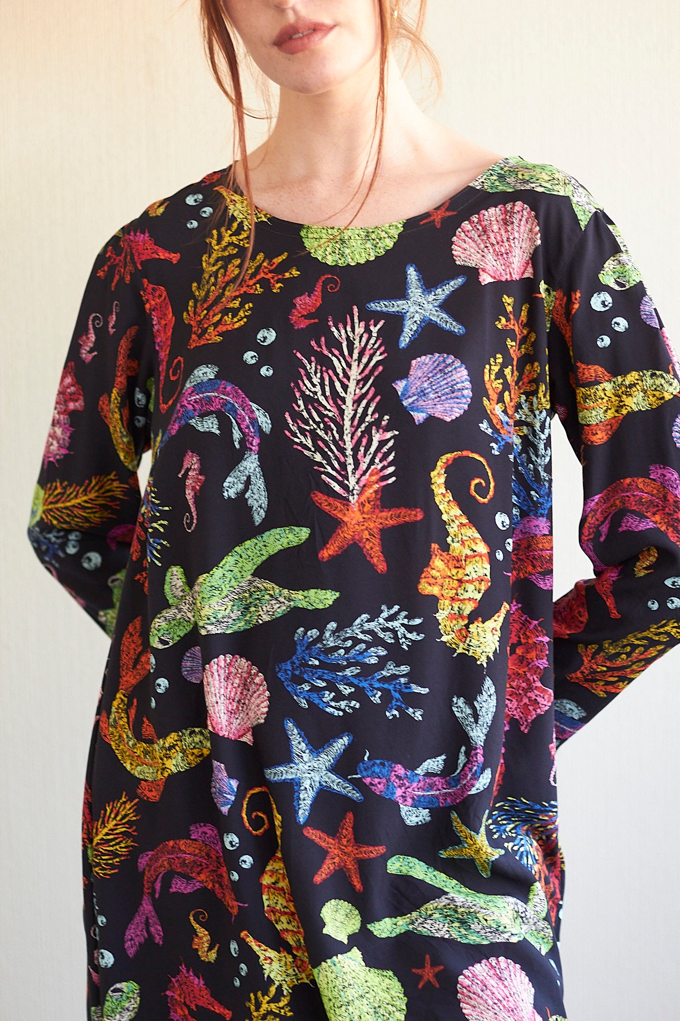 Vestido Juana marino