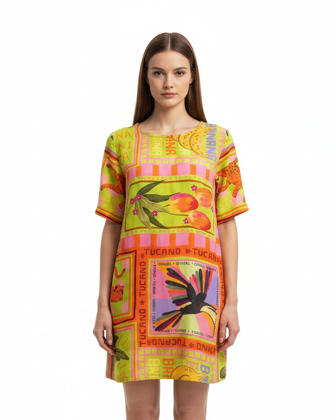 Vestido Juana plátanos