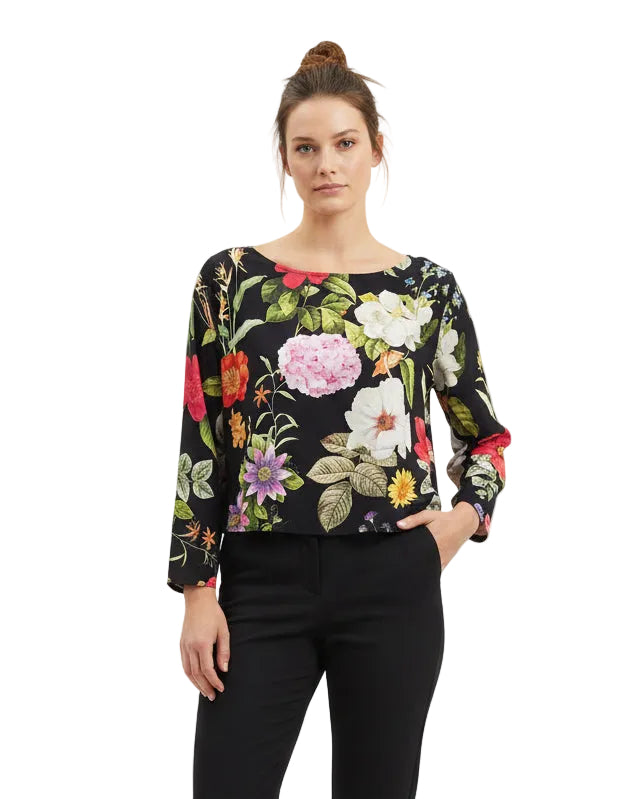 Blusa Ana María flores