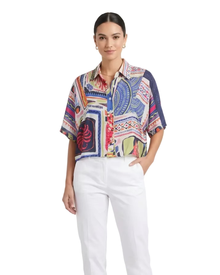 Blusa Tita marina