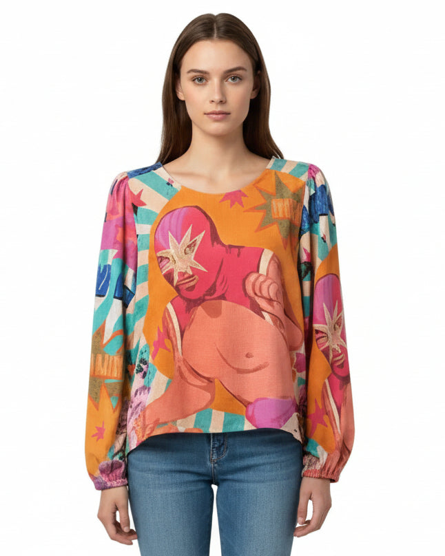 Blusa Mika luchador