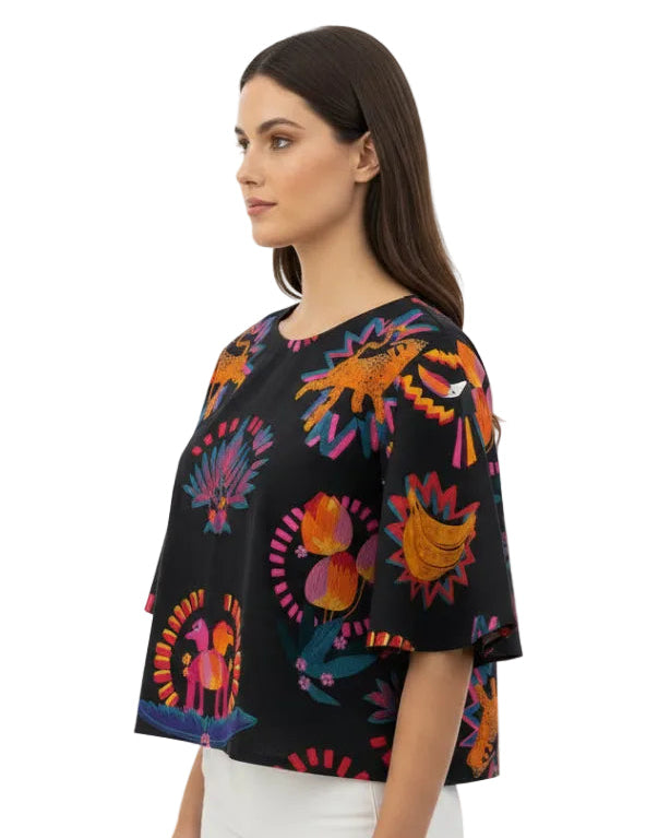 Blusa Pilar tigre banana