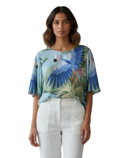 Blusa Pilar guacamayo