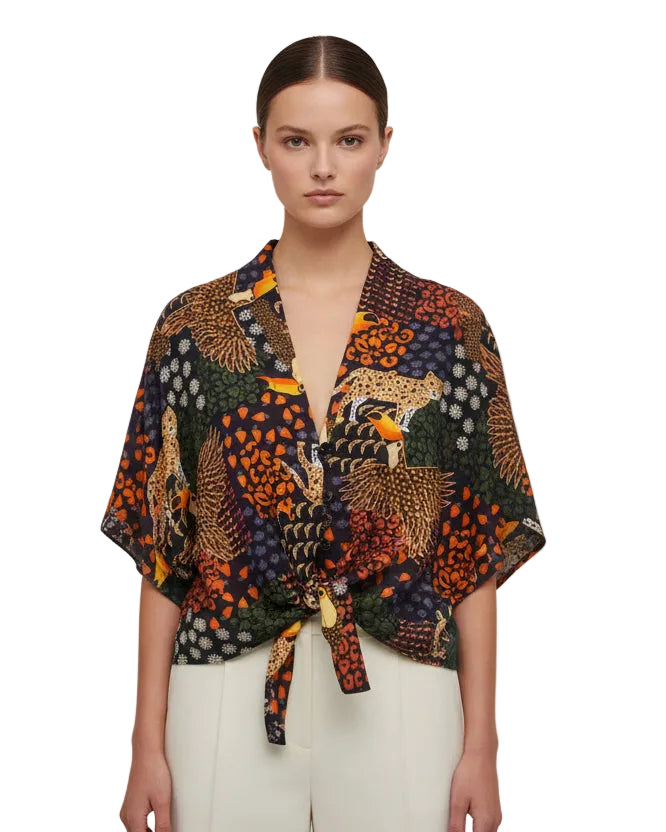 Guayabera Mila tigre tucán