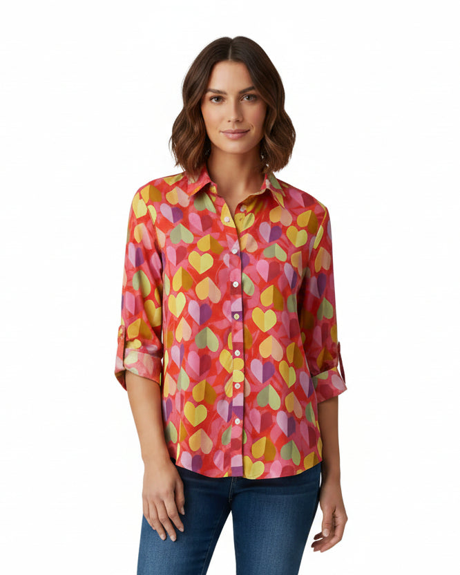 Guayabera Caba corazones