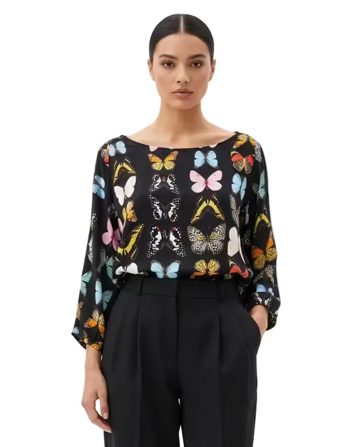 Blusa Ana María mariposa