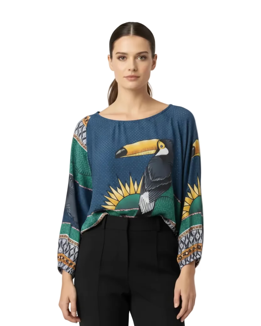 Blusa Ana María tucán