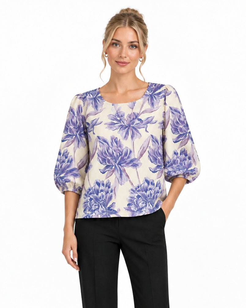 Blusa Mika Flor Lila