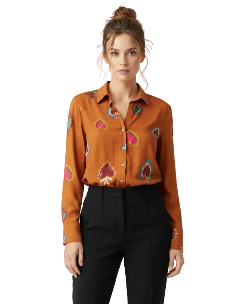 Blusa Olga corazón