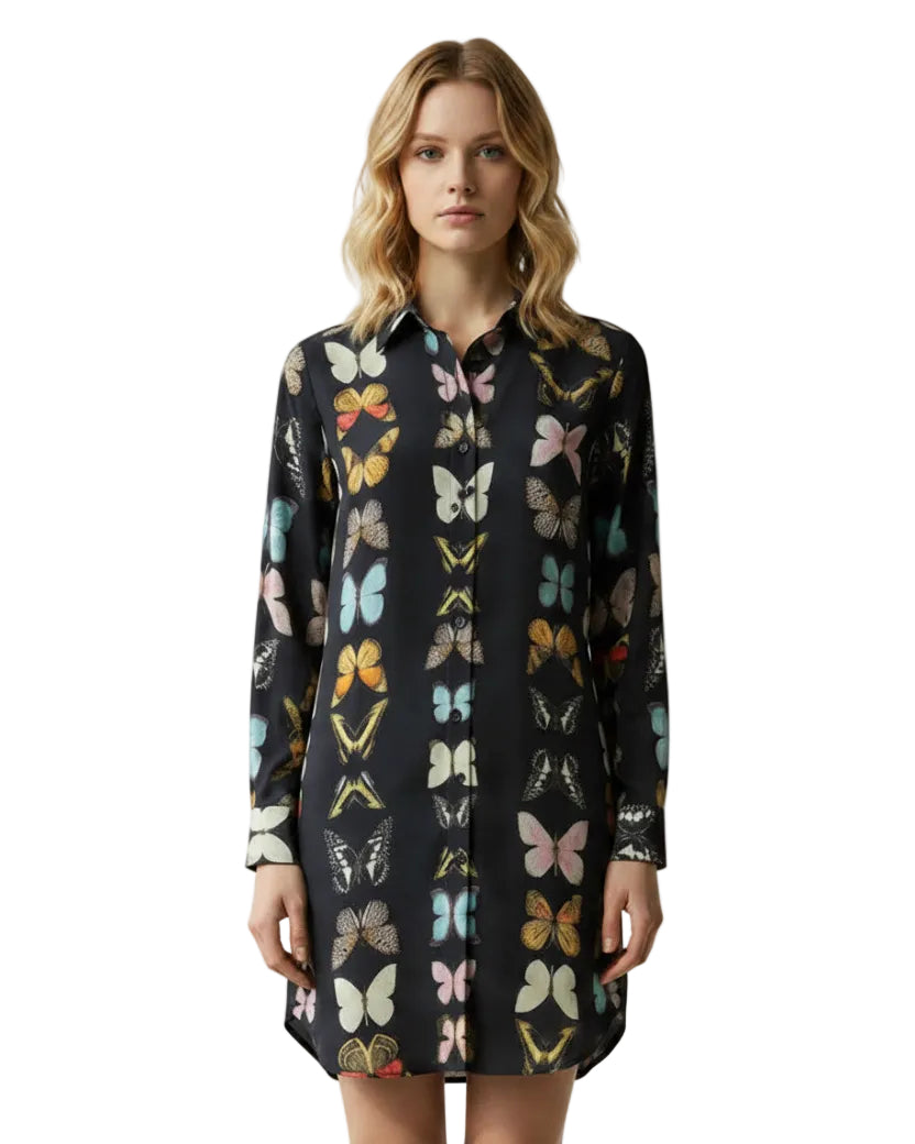 Vestido -Blusa boyfriend Elena mariposa