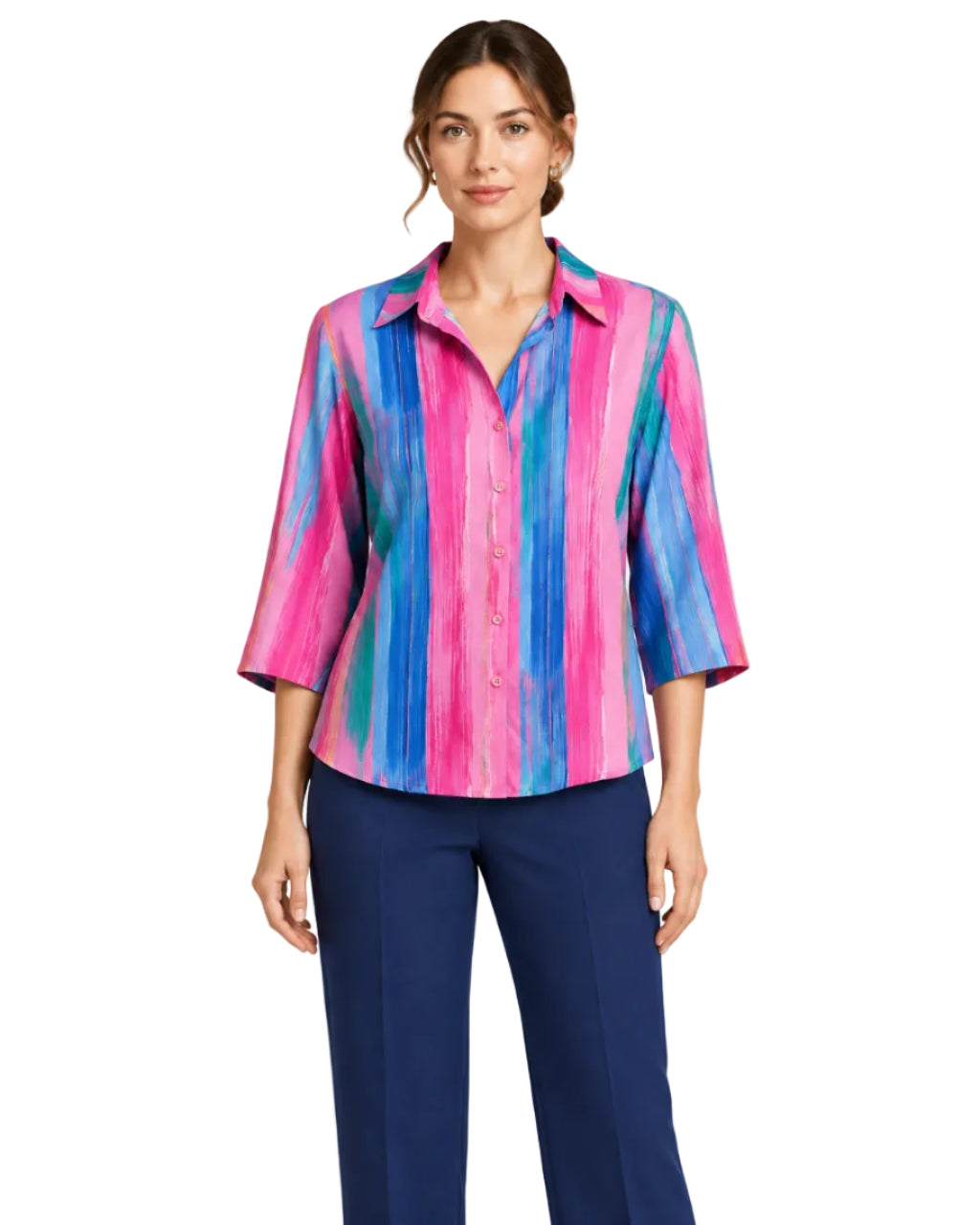 Blusa Caba rosita rayas