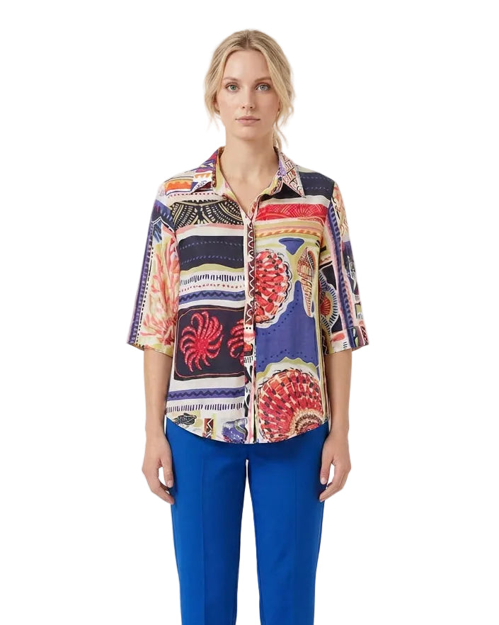 Blusa Caba marina