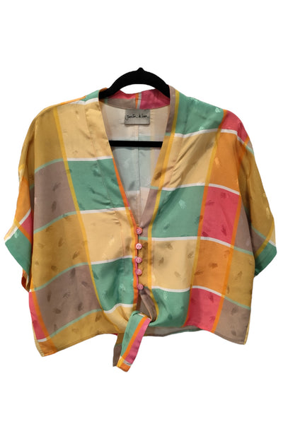 Guayabera Mila cuadros manito