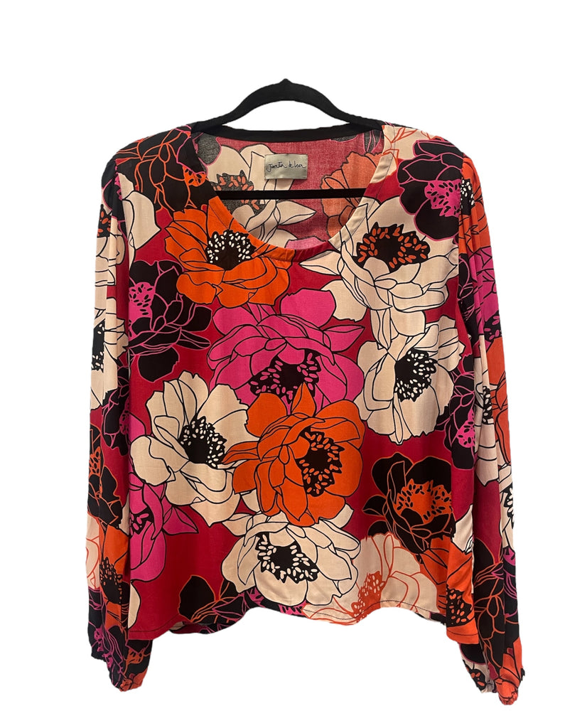 Blusa Mika flores grandes