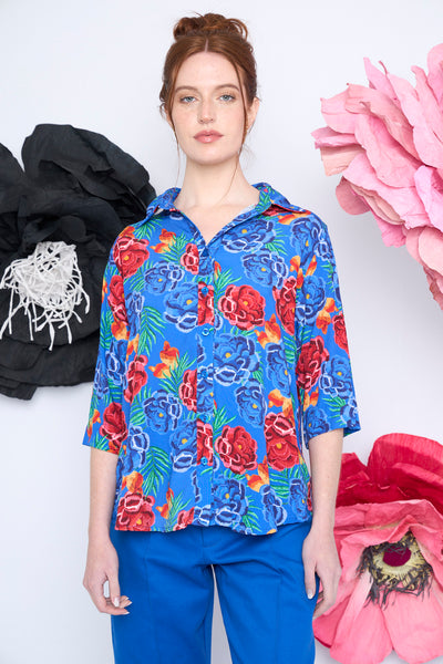 Guayabera Caba flores