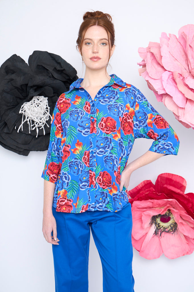 Guayabera Caba flores