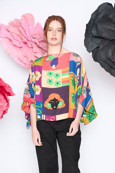 Blusa Rebeca cangrejo