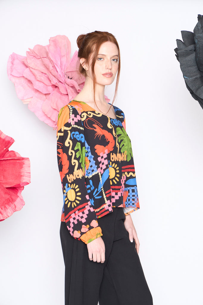 Blusa Mika langosta