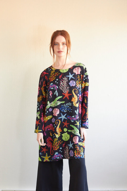 Vestido Juana marino