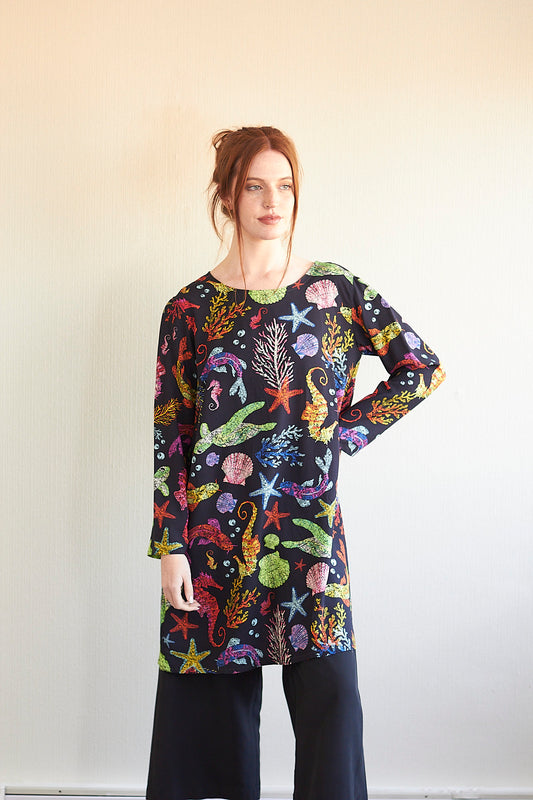 Vestido Juana marino