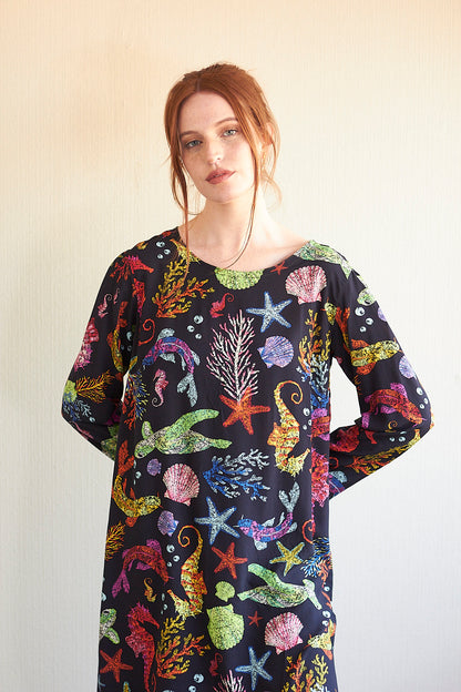 Vestido Juana marino