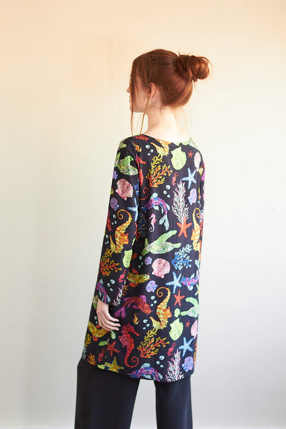 Vestido Juana marino