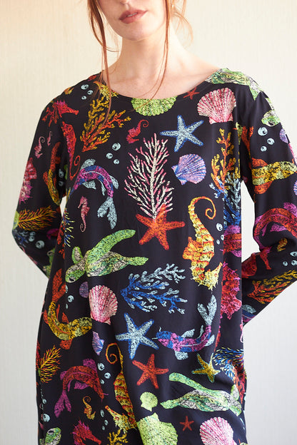 Vestido Juana marino