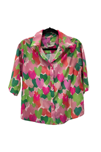 Guayabera Caba corazón rosa