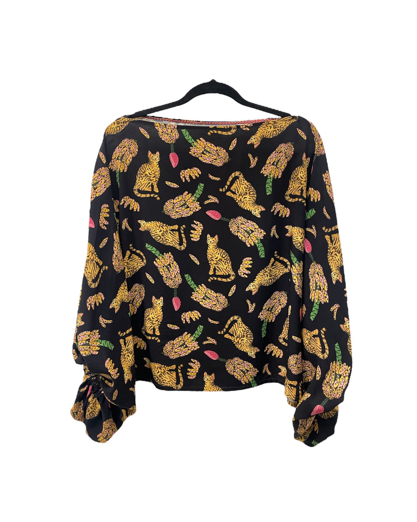 Blusa Rebeca gato tigre