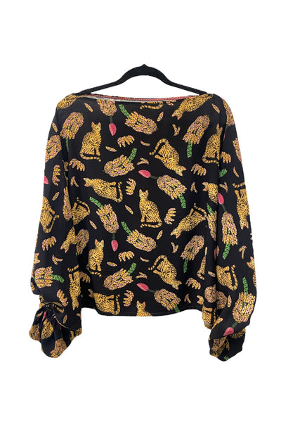 Blusa Rebeca gato tigre