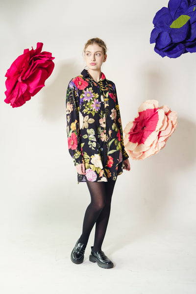Vestido - Blusa Elena Boyfriend Flores