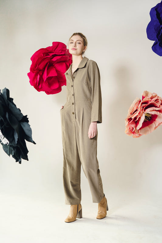 Entero Dominga Cupro Olivo