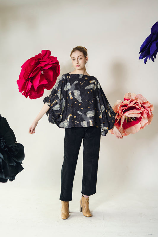 Blusa Rebeca tucán gris