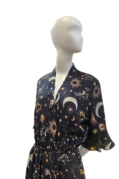 Vestido Cruzita cósmico