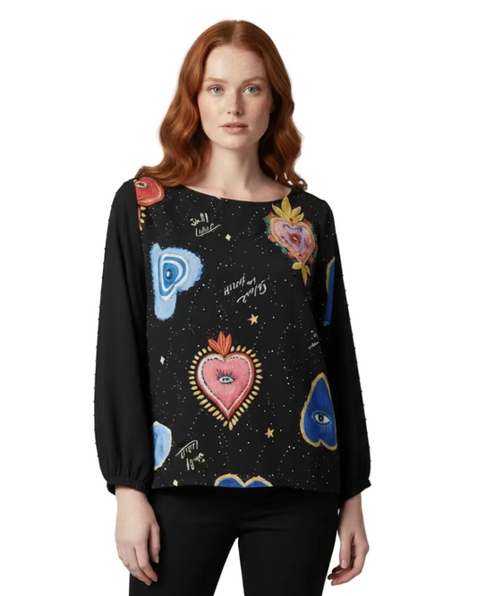 Blusa Ana María corazón