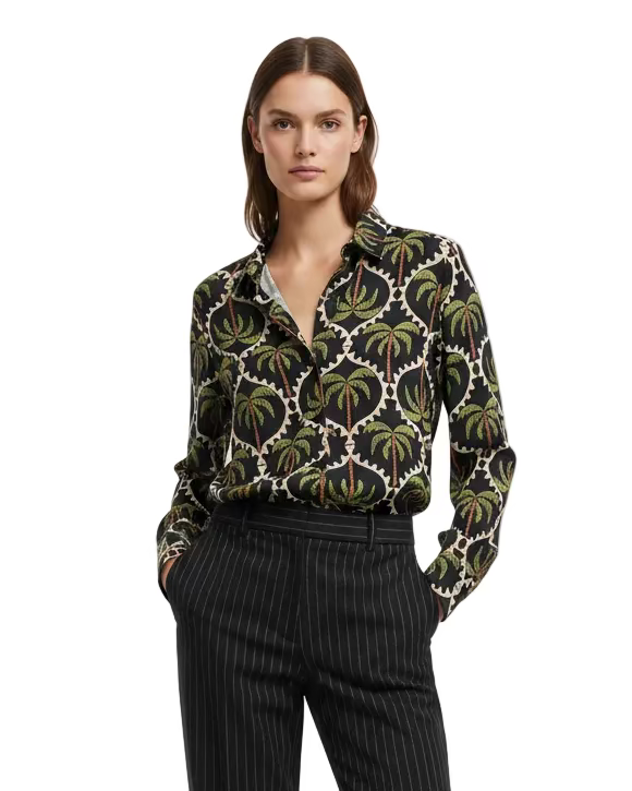 Blusa Olga palmeras