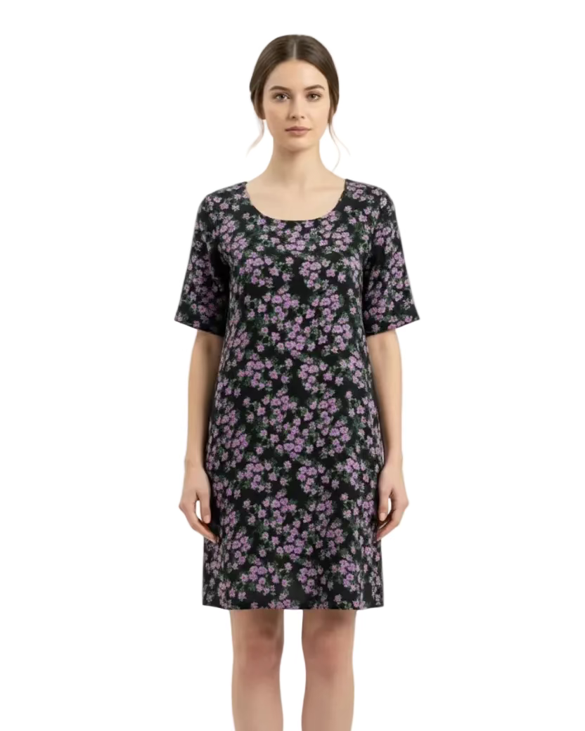 Vestido Juana lino flores