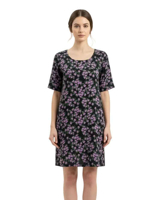 Vestido Juana lino flores