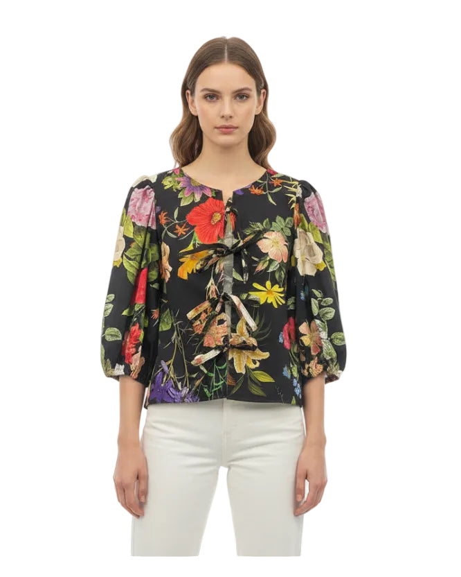 Blusa Rosa flores