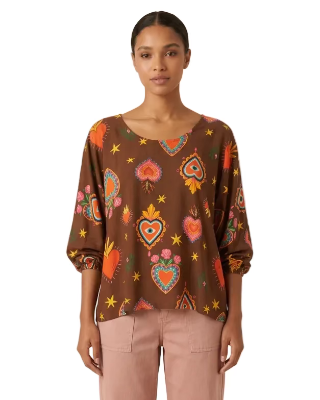 Blusa Georgina corazón