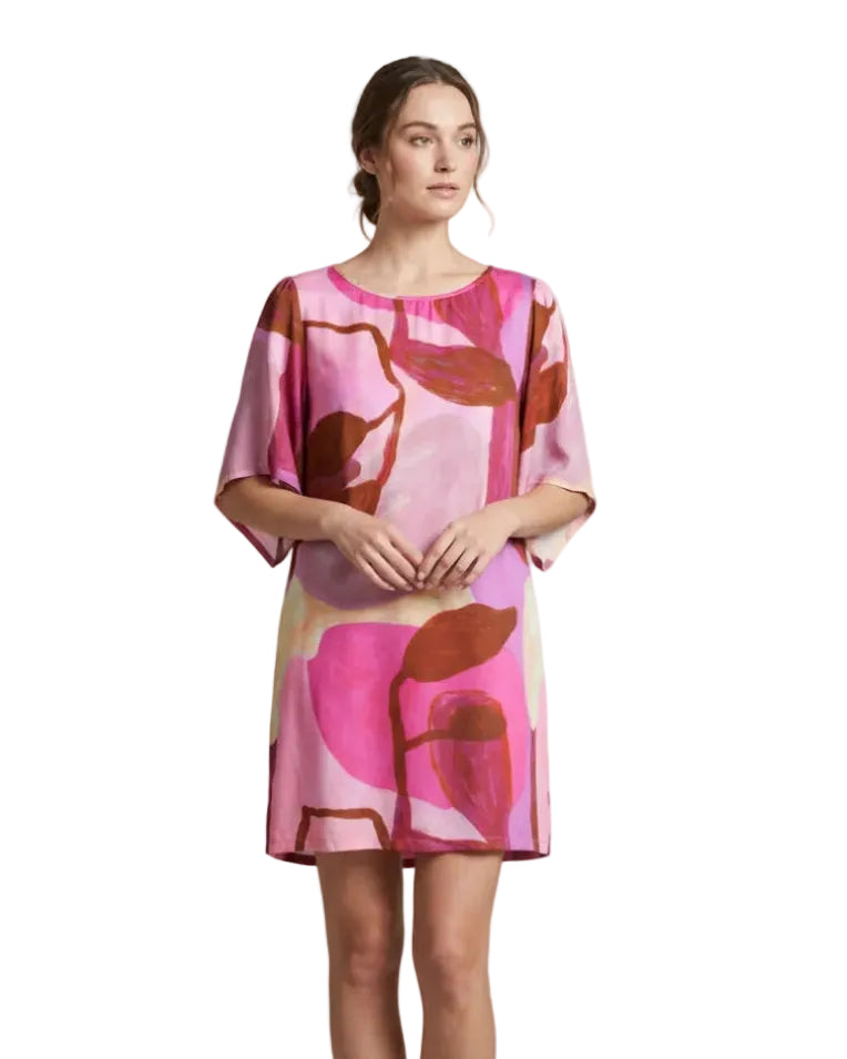 Vestido Diana acuarela malva