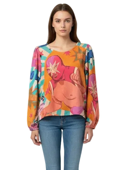 Blusa Mika luchador