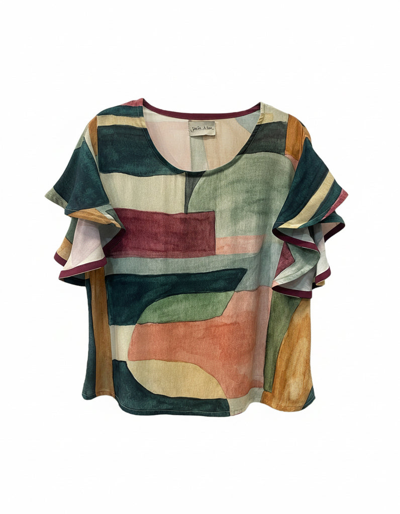 Blusa Alberta acuarela