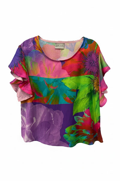 Blusa Alberta rosas