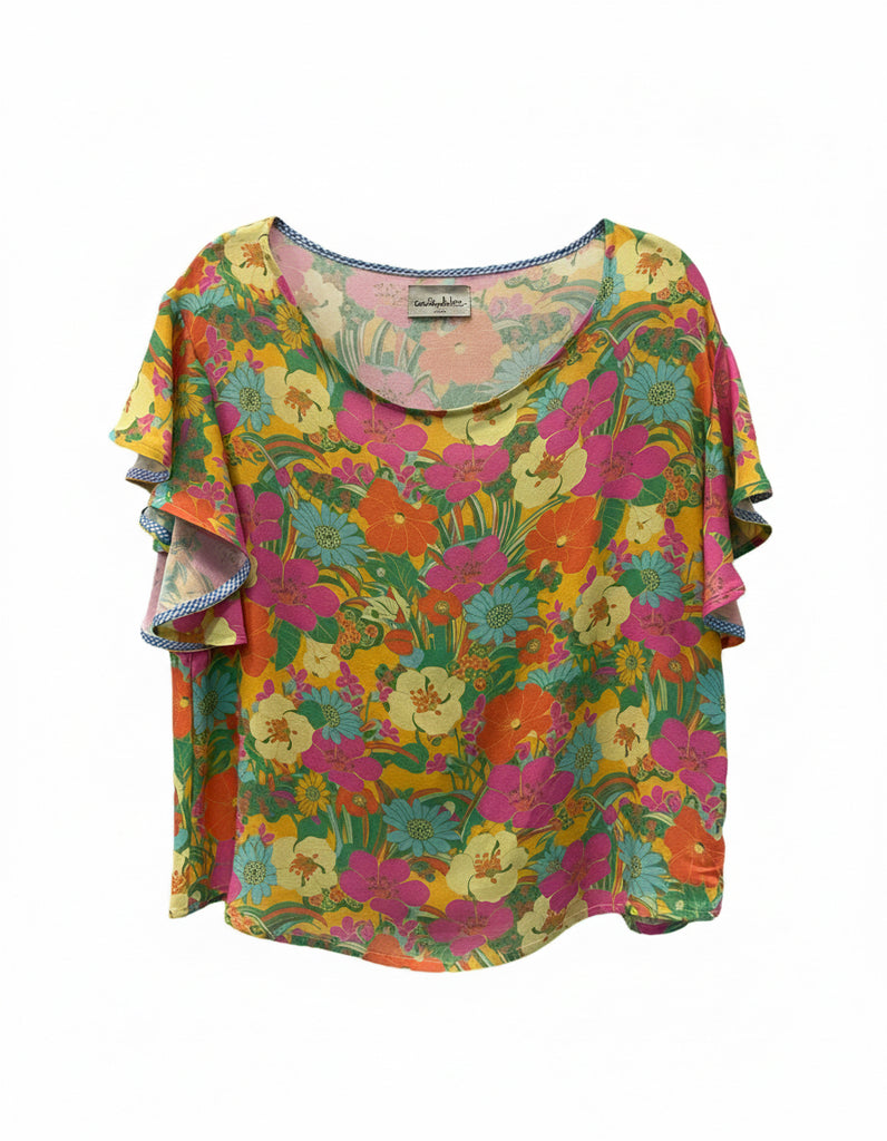 Blusa Alberta flores amarillas