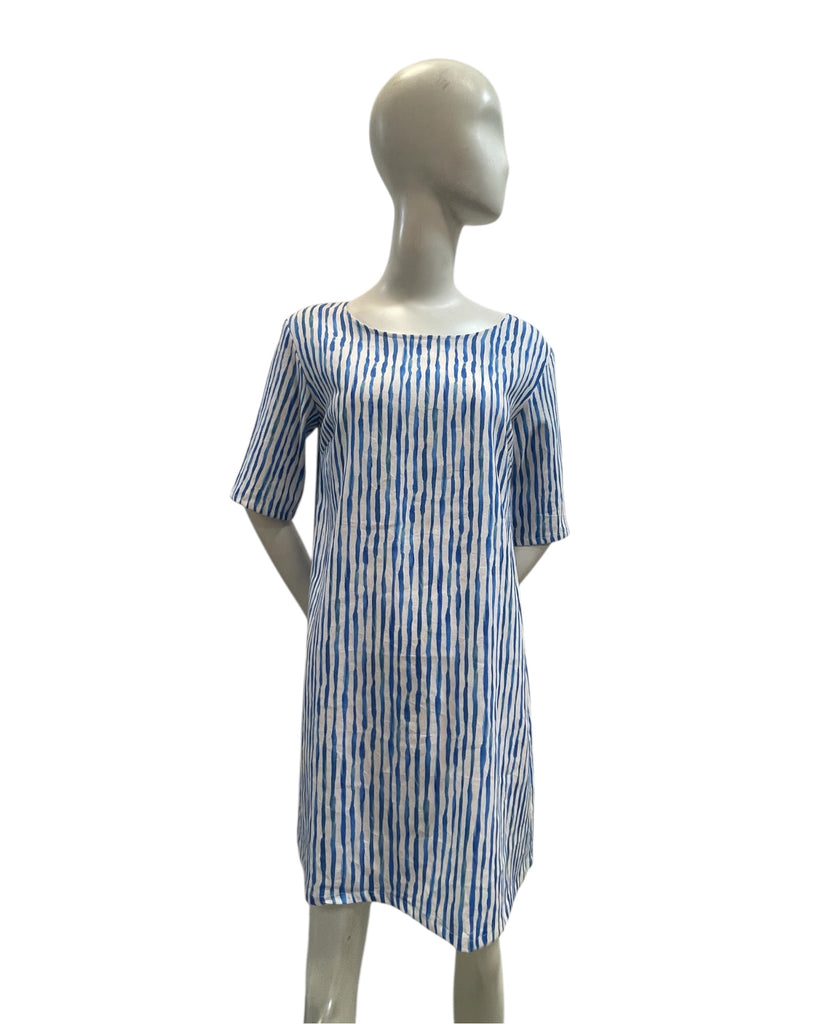 Vestido Juana lino rallitas