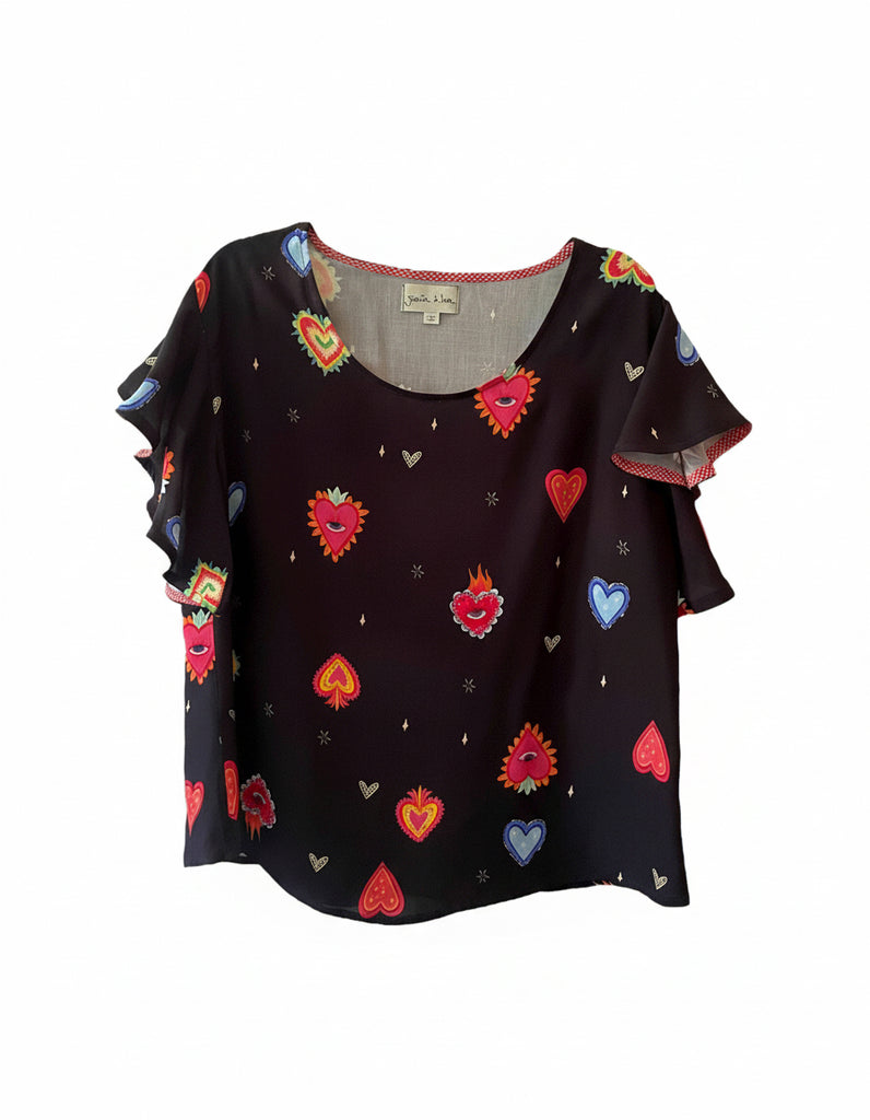 Blusa Alberta corazón