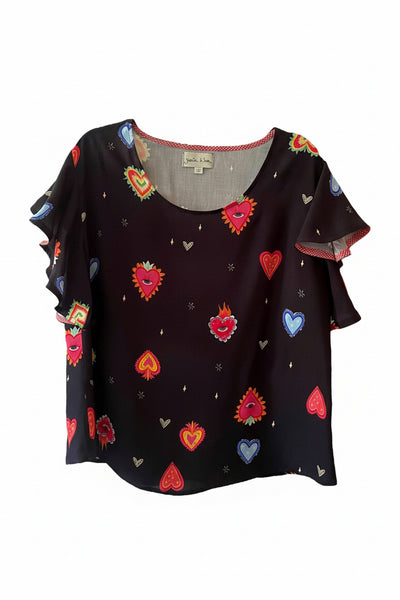 Blusa Alberta corazón